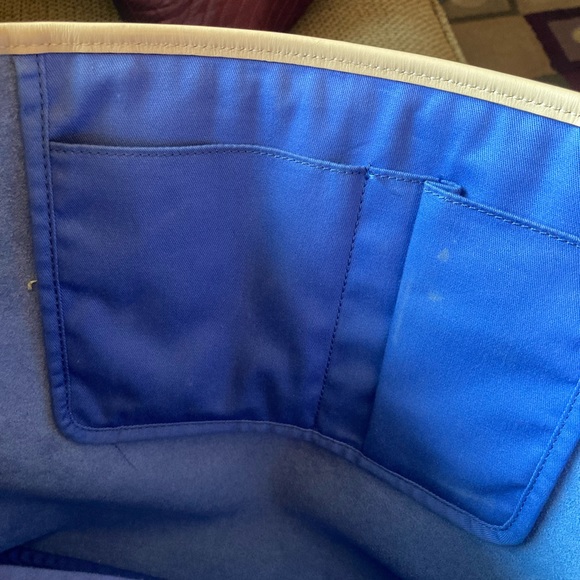 COACH PARK METRO LEATHER TOTE BLUE - Picture 5 of 7